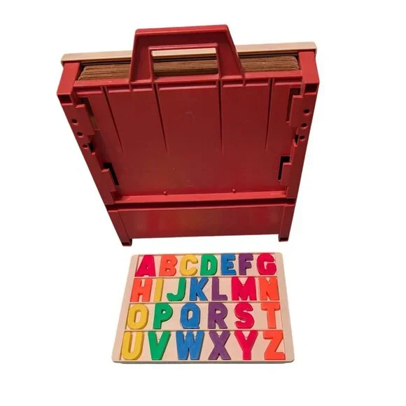 Fisher-Price School Days Desk Vintage Educational Toy Magnetic Letters Numbers - Picture 2 of 13